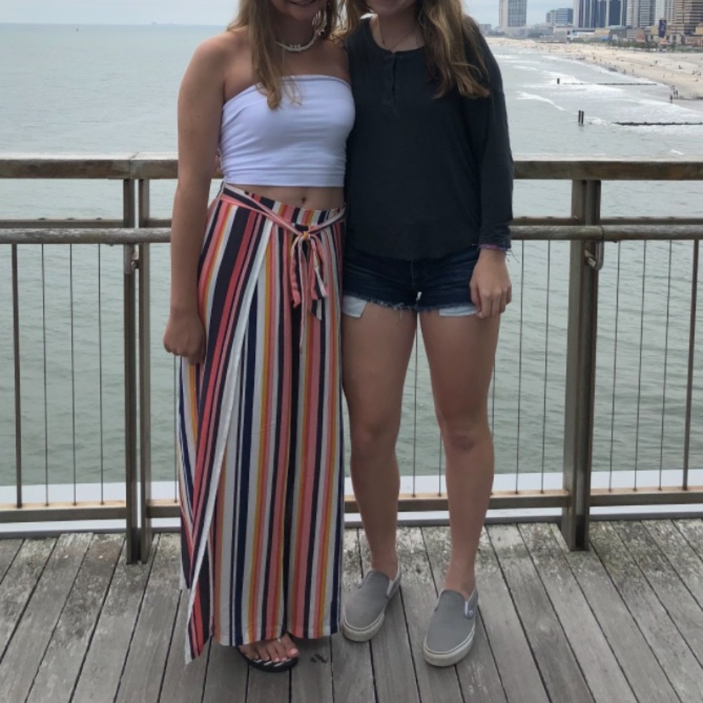 ✨Colorful Striped Flowy Beach Pant